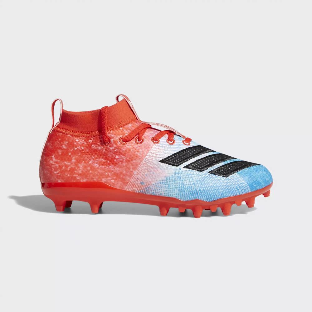 Adidas Adizero 8.0 Tacos de Futbol Azules Para Niño (MX-65641)